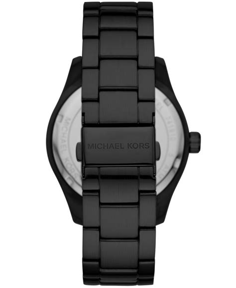 Michael Kors Men's Layton Black IP Stainless Steel Bracelet